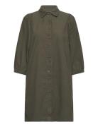 Kaeva Corduroy Dress Lyhyt Mekko Khaki Green Kaffe