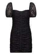 Lace Puff Sleeve Dress Lyhyt Mekko Black ROTATE Birger Christensen