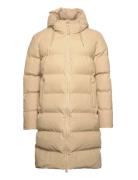 Alta Long Puffer Jacket W3T4 Topattu Pitkä Takki Cream Rains