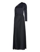 D6Penrith Shoulder Dress Maksimekko Juhlamekko Navy Dante6