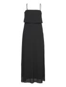 Vimilina Strap Maxi Dress - Noos Maksimekko Juhlamekko Black Vila