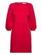 Mschlene Lana 3/4 Dress Lyhyt Mekko Red MSCH Copenhagen