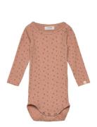 Nbfgago Ls Slim Body Lil Noos Bodies Long-sleeved Orange Lil'Atelier