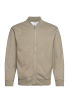 Slhmack Sweat Bomber Ls Noos Bombertakki Takki Beige Selected Homme