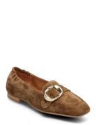 Ballerina Loaferit Matalat Kengät Brown Billi Bi