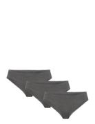 Bamboo Uw Thong Stringit Alusvaatteet Grey Movesgood