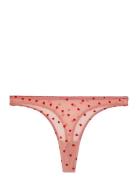 Mesh Thong Stringit Alusvaatteet Pink Understatement Underwear