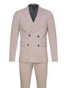 Plain Db Mens Suit Puku Beige Lindbergh