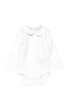 Body Ls W. Collar Bodies Long-sleeved White Fixoni