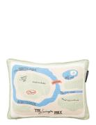 Map Recycled Cotton 40X30 Pillow Home Textiles Cushions & Blankets Cus...