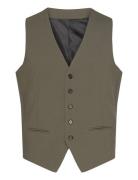 Mens Waistcoat For Suit Puvun Liivi Khaki Green Lindbergh