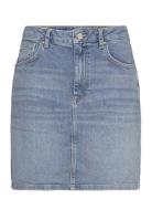 Reg Denim Skirt Lyhyt Hame Blue GANT