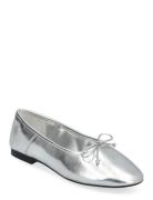 Metallic Ballet Flats Ballerinat Silver Mango