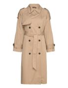 Maxi Trench Coat Trenssi Takki Beige Gina Tricot