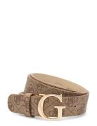 Noelle Logo Adj Pant Belt Vyö Brown GUESS