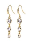 Lucia Recycled Crystal Earrings Korvakoru Korut Gold Pilgrim