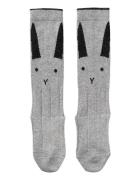 Sofia Cotton Knee Socks - 2 Pack Sukat Grey Liewood