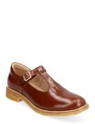 Shoes - Flat - With Buckle Matalapohjaiset Sandaalit Brown ANGULUS