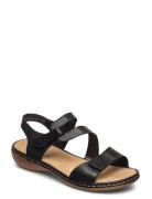 659C7-12 Matalapohjaiset Sandaalit Black Rieker