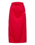 Svea Logo Midi Skirt Polvipituinen Hame Red Svea