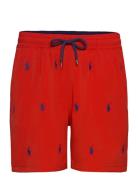 Recycled Polyester-Traveler Short Uimashortsit Red Polo Ralph Lauren