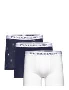 Stretch Cotton Boxer Brief 3-Pack Bokserit Navy Polo Ralph Lauren Unde...