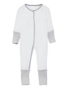 Romper With Footing Pitkähihainen Body Grey Schiesser