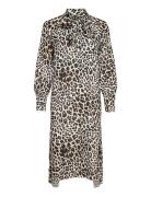 Henley - Classic Leopard Polvipituinen Mekko Multi/patterned Day Birge...