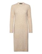 Slrakel Dress Ls Polvipituinen Mekko Beige Soaked In Luxury