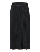 Kalinda Plisse Skirt Pitkä Hame Black Kaffe