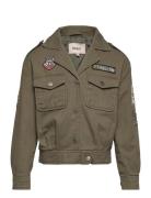 Kogstine Short Badges Jacket Otw Ohut Takki Kuoritakki Khaki Green Kid...