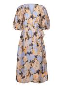 Marigold Wrap Dress Polvipituinen Mekko Multi/patterned Second Female