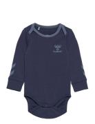 Hmlmaule Body L/S Pitkähihainen Body Blue Hummel