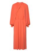 Fay - Delicate Stretch Polvipituinen Mekko Orange Day Birger Et Mikkel...