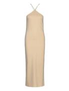 Crystal Long Dress 14667 Polvipituinen Mekko Beige Samsøe Samsøe