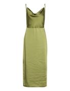 Enkrystle Sl Midi Dress 6984 Polvipituinen Mekko Green Envii