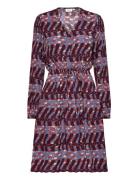 Alexasz Dress Polvipituinen Mekko Burgundy Saint Tropez