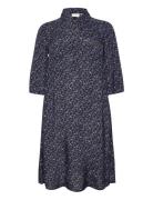 Kcpolla Dress Polvipituinen Mekko Blue Kaffe Curve