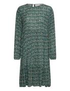 Kakarina Amber Dress Polvipituinen Mekko Green Kaffe