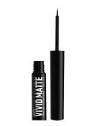 Vivid Matte Liquid Liner Eyeliner Rajauskynä Meikki Black NYX Professi...