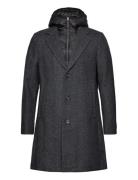 Wool Coat 2 In 1 With Hood Villakangastakki Pitkä Takki Grey Tom Tailo...