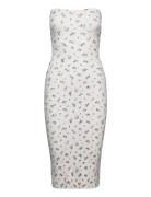 Knitted Tube Dress Polvipituinen Mekko White Gina Tricot