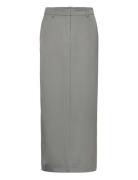 Vmmathilde Mr Tailored Long Skirt D2 Pitkä Hame Grey Vero Moda