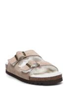 Sl Josephine Suede Dark Beige Matalapohjaiset Sandaalit Beige Scholl