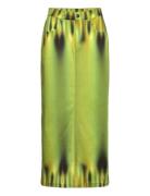 Khloe Leek Skirt Polvipituinen Hame Green Hosbjerg