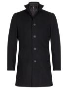 Bs Ontario Slim Fit Coat Villakangastakki Pitkä Takki Black Bruun & St...