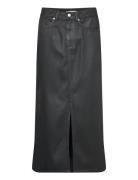 Dnm Long Midi Skirt Ctd Blk Polvipituinen Hame Black Tommy Hilfiger