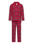 Pajama Flannel Yd Check Pyjamasetti Pyjama Red Lindex