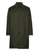 Dense Wool Curtis Coat Villakangastakki Pitkä Takki Khaki Green Mads N...