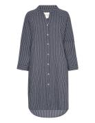 Remain Shirtdress Stripe Hw Polvipituinen Mekko Navy Moshi Moshi Mind